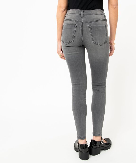 Jean Skinny taille normale délavé femme vue3 - GEMO 4G FEMME - GEMO