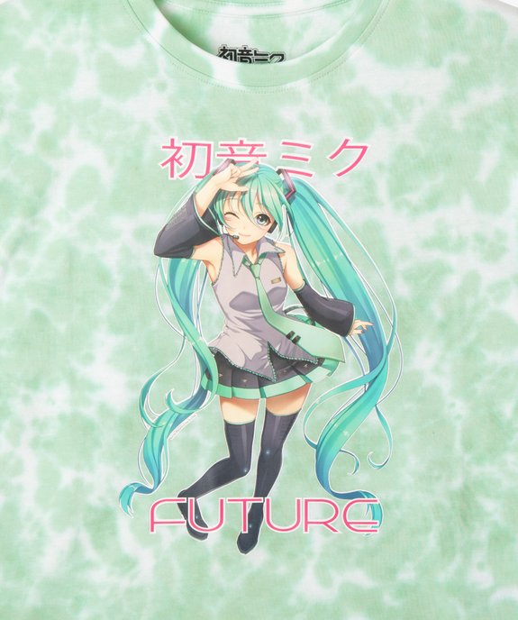 Tee-shirt manches courtes à motif fille - Hatsune Miku vue2 - HATSUNE MIKU - GEMO