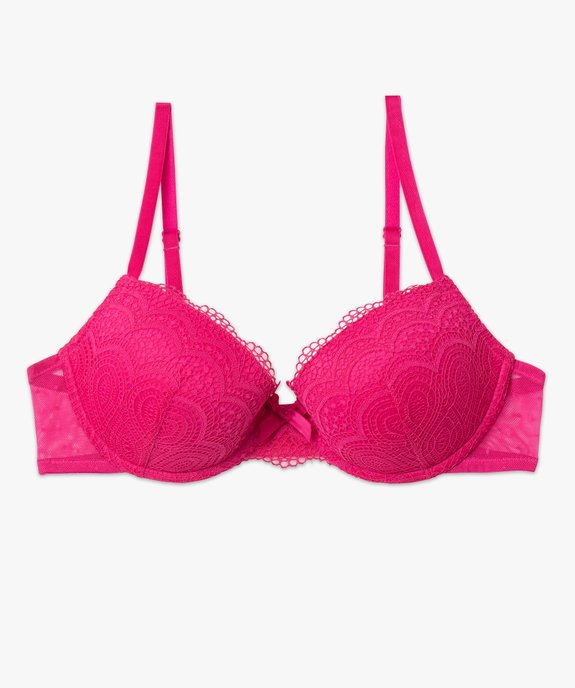 Soutien-gorge corbeille en dentelle à armatures vue4 - GEMO(HOMWR FEM) - GEMO