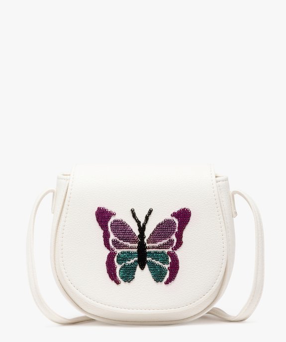 Sac besace à motif papillon en sequins fille vue1 - GEMO (ENFANT) - GEMO