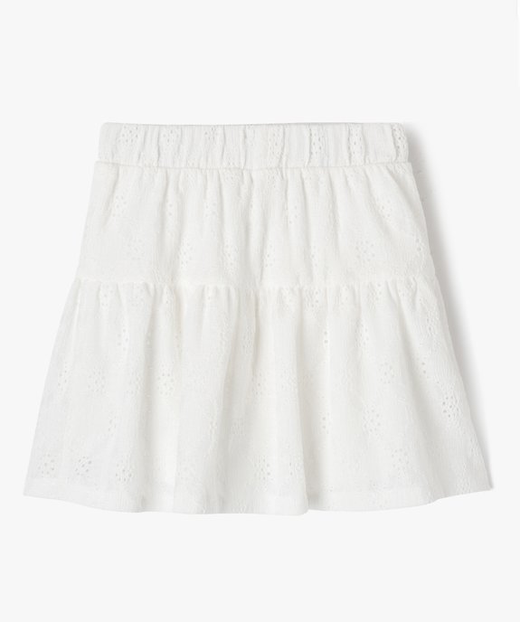 Jupe à volant en broderie anglaise avec doublure short fille vue4 - GEMO (ENFANT) - GEMO