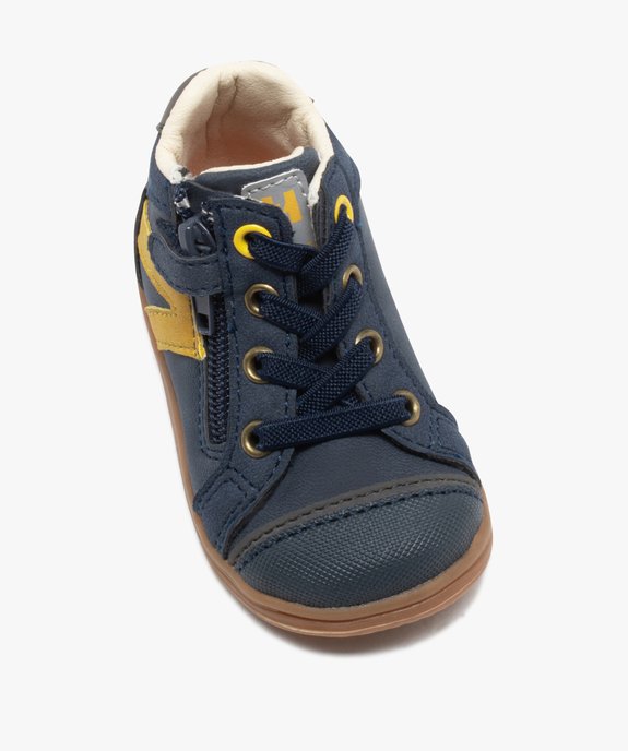 Chaussures premiers pas bébé garçon bicolores - Hobiz vue5 - HOBIZ - GEMO