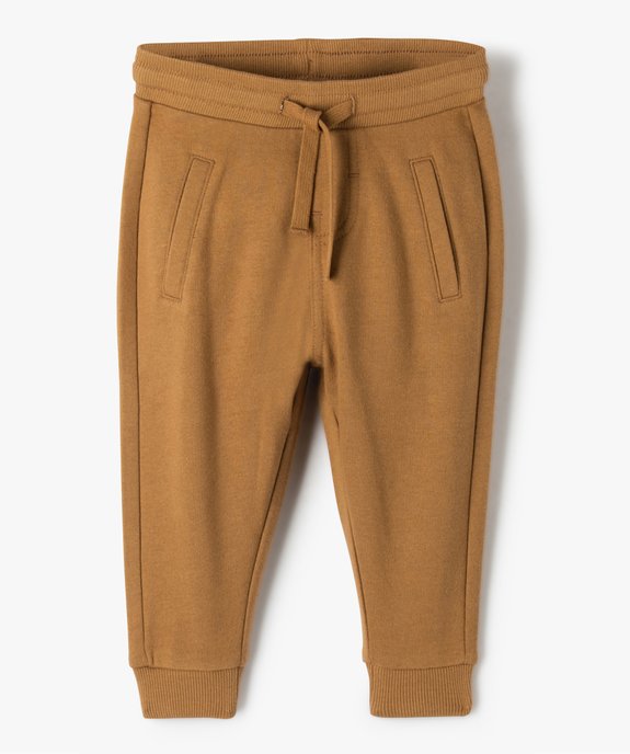 Pantalon de jogging avec ceinture bord-côte bébé garçon vue1 - GEMO 4G BEBE - GEMO