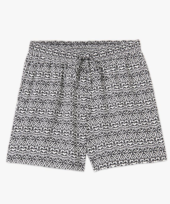 Short imprimé en maille fluide avec taille élastiquée femme vue4 - GEMO(FEMME PAP) - GEMO