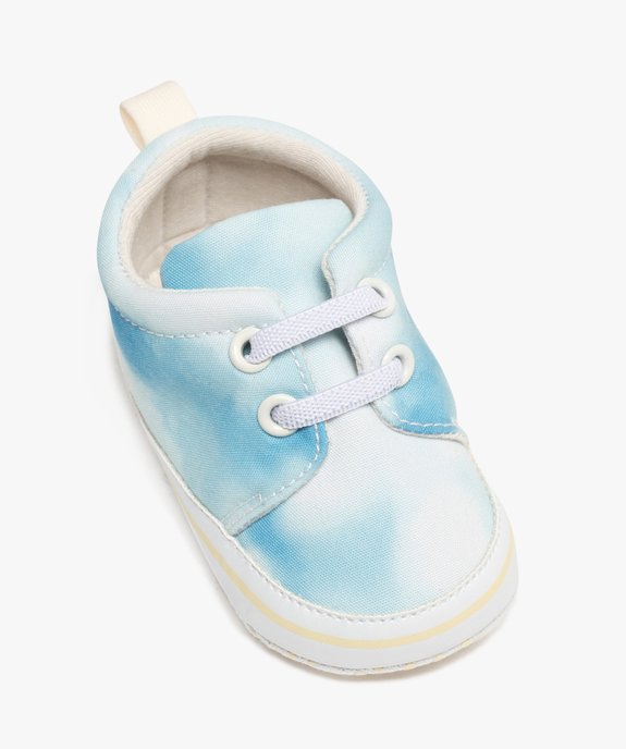 Chaussons de naissance souples look baskets bébé garçon  vue5 - LITTLE LOVE GEMO FOR GOOD - GEMO