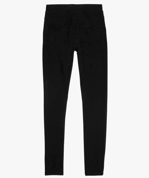 Pantalon fille souple à taille élastique et poches zippées vue2 - GEMO (JUNIOR) - GEMO