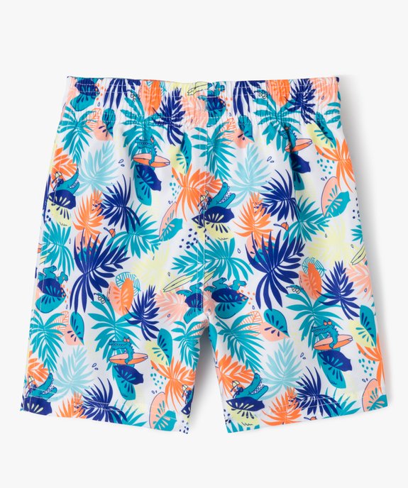 Short de bain à motifs crocodiles garçon vue3 - GEMO 4G GARCON - GEMO