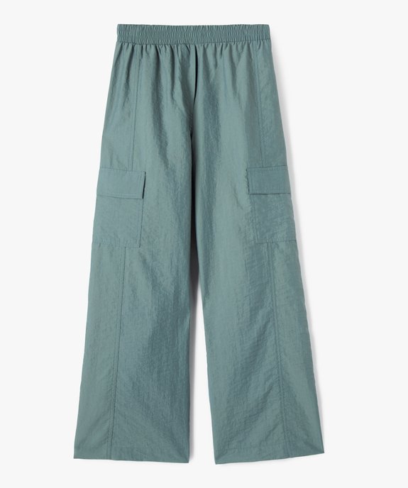 Pantalon en toile de parachute avec poches à rabat fille vue1 - GEMO (JUNIOR) - GEMO