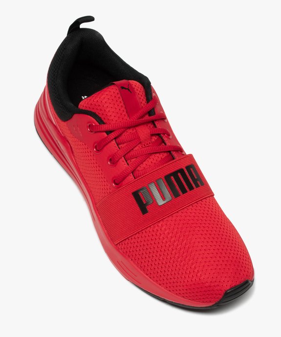 Baskets homme running extra legeres Puma Wired rouge vif GEMO