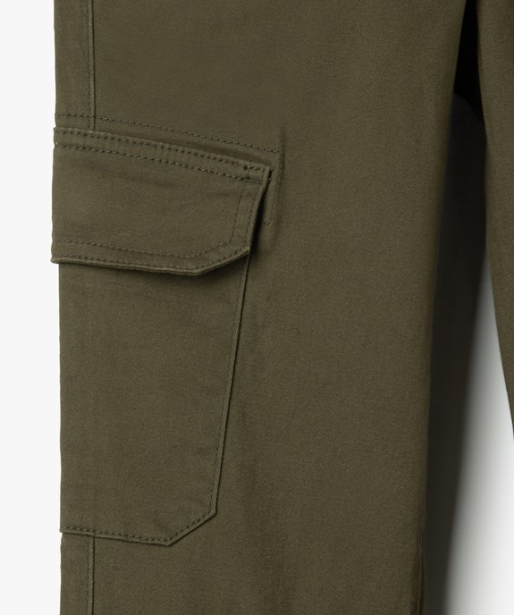 Pantalon garçon coupe cargo vue4 - GEMO (ENFANT) - GEMO