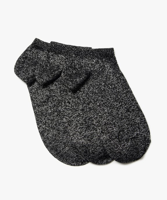 Chaussettes femme ultra-courtes pailletées (lot de 3 paires) vue1 - GEMO(HOMWR FEM) - GEMO