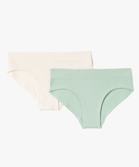 Culotte en maille côtelée fille vue1 - GEMO 4G FILLE - GEMO