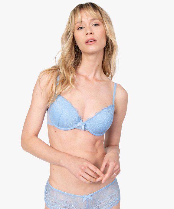 Soutien-gorge corbeille en dentelle à armatures vue1 - GEMO(HOMWR FEM) - GEMO