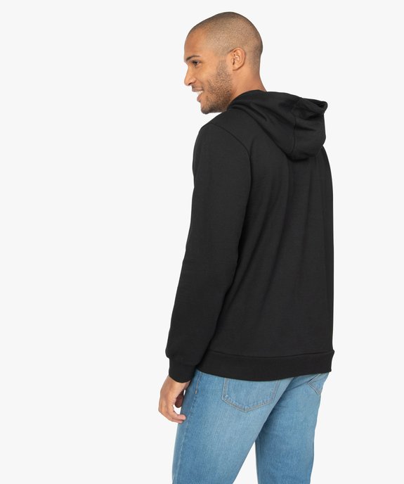 Sweat homme à capuche avec poche kangourou vue3 - GEMO (HOMME) - GEMO