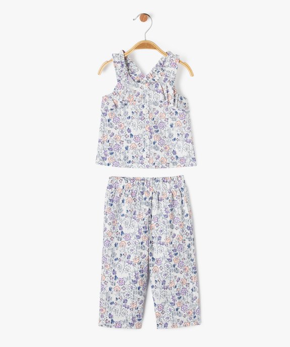 Ensemble 2 pièces fleuri débardeur et pantalon bébé fille - LuluCastagnette vue2 - LULUCASTAGNETTE - GEMO