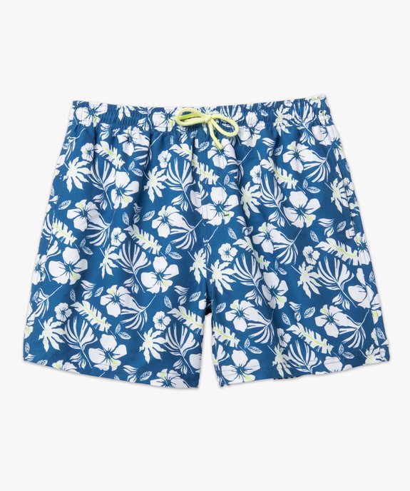 Short de bain homme à motif tropical vue4 - GEMO (PLAGE) - GEMO