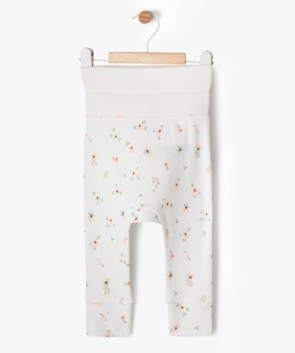 Pantalon en maille évolutif bébé fille vue4 - GEMO 4G BEBE - GEMO