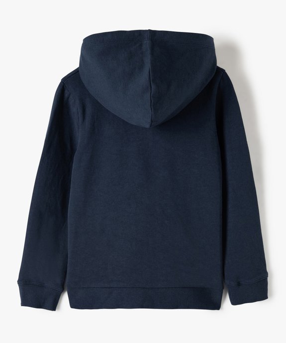 Sweat fille à capuche avec doublure contrastante vue4 - GEMO (ENFANT) - GEMO