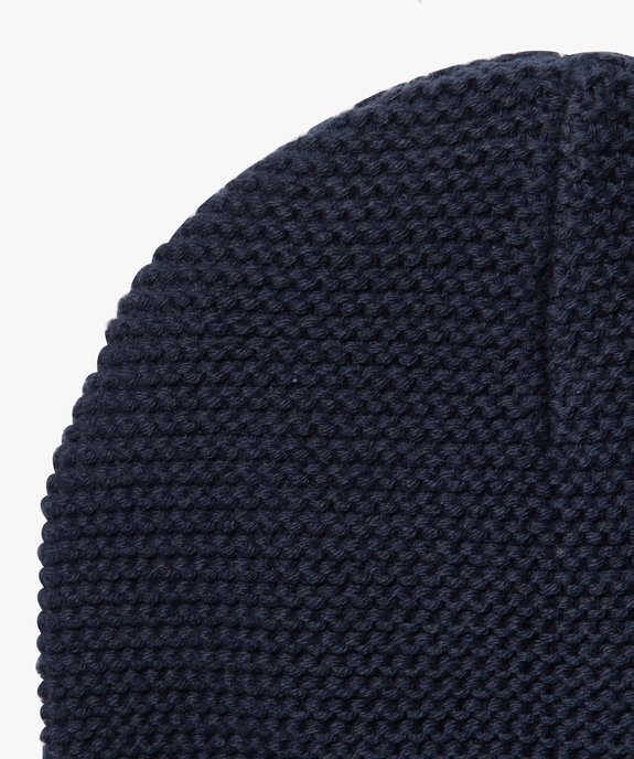 Bonnet bébé de naissance en tricot vue2 - GEMO(BB COUCHE) - GEMO