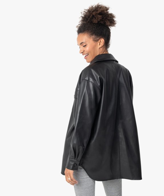 Veste femme forme chemise avec poches poitrine vue3 - GEMO(FEMME PAP) - GEMO