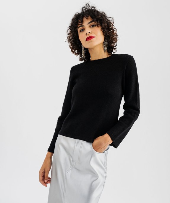 Pull en maille fine à col rond femme vue1 - GEMO(FEMME PAP) - GEMO