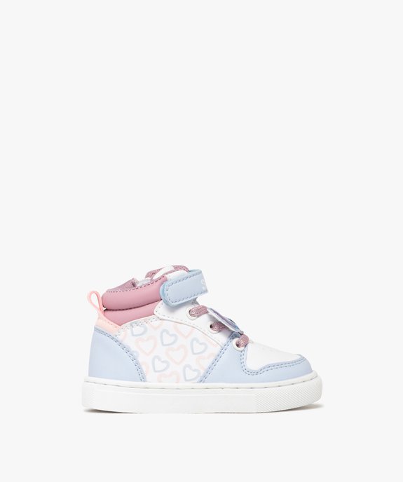 Baskets mid-cut imprimées cœurs bébé fille - Stitch vue1 - LILO & STITCH - GEMO