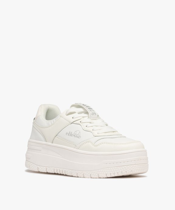 Baskets unies sur semelle plateforme femme - Ellesse vue2 - ELLESSE - GEMO