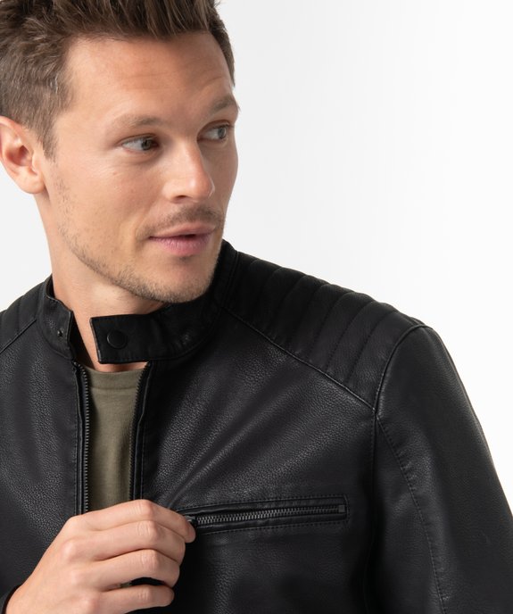 Blouson homme esprit motard vue2 - GEMO (HOMME) - GEMO