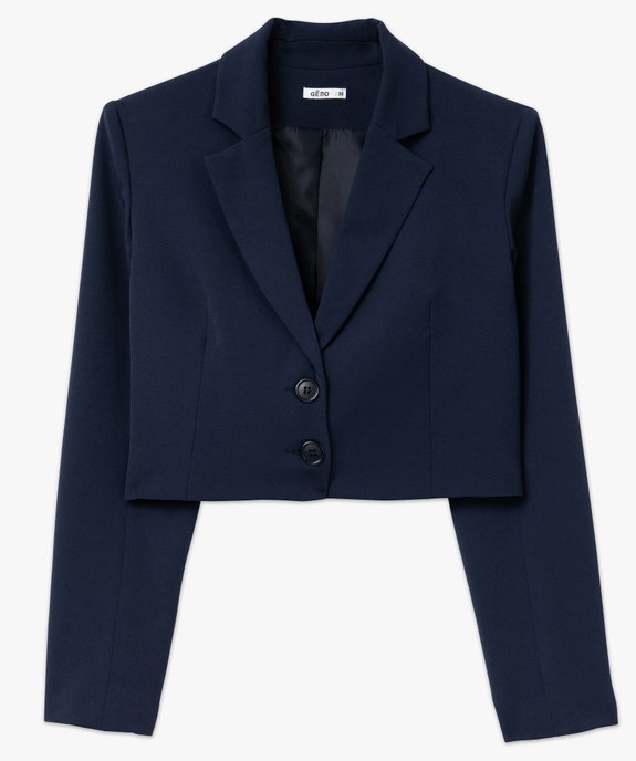 Veste blazer ultra courte femme vue4 - GEMO(FEMME PAP) - GEMO