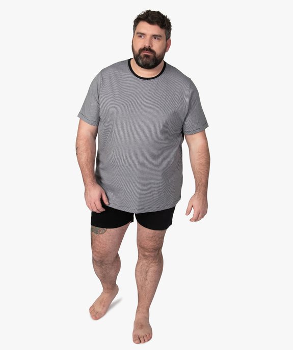 Pyjama homme grande taille à manches courtes et short vue1 - GEMO(HOMWR HOM) - GEMO