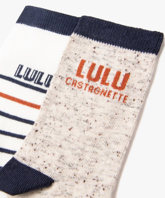 Chaussettes mi-hautes garçon (lot de 2) - LuluCastagnette vue2 - LULUCASTAGNETTE - GEMO