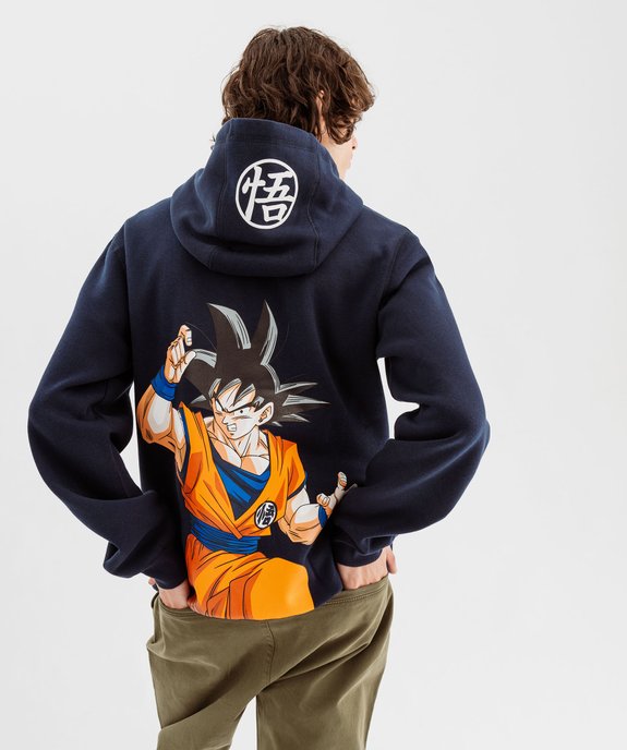 Sweat à capuche en molleton doux imprimé homme - Dragon Ball Super vue3 - DRAGON BALL Z - GEMO