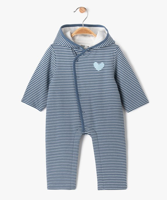 Combinaison pyjama/surpyjama à capuche bébé vue1 - GEMO 4G BEBE - GEMO