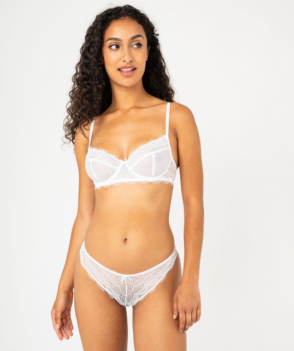 String en dentelle et tulle femme (lot de 2) vue10 - GEMO(HOMWR FEM) - GEMO