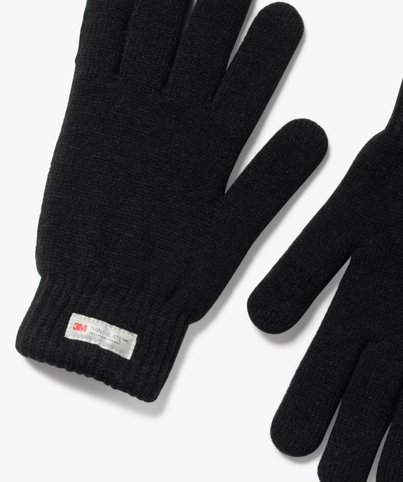 Gants en maille avec doublure chaude homme - 3M vue2 - GEMO (ACCESS) - GEMO