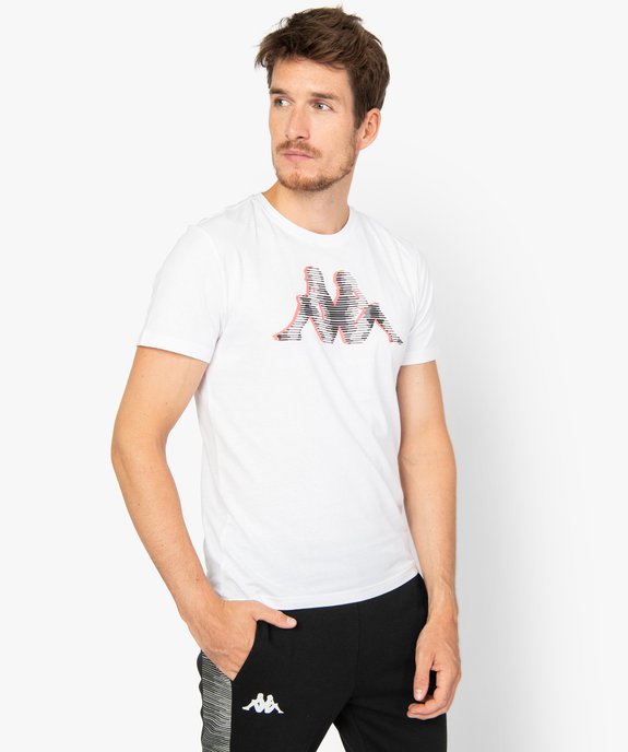 Tee-shirt homme à manches courtes et imprimé en relief - Kappa vue1 - KAPPA - GEMO