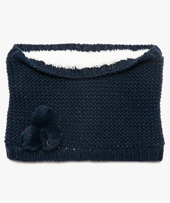 Snood fille pailleté doublure douce en maille peluche vue1 - GEMO 4G FILLE - GEMO