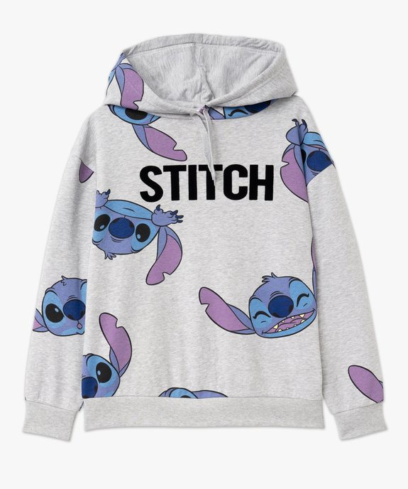 Sweat à capuche imprimé femme - Stitch  vue4 - LILO & STITCH - GEMO