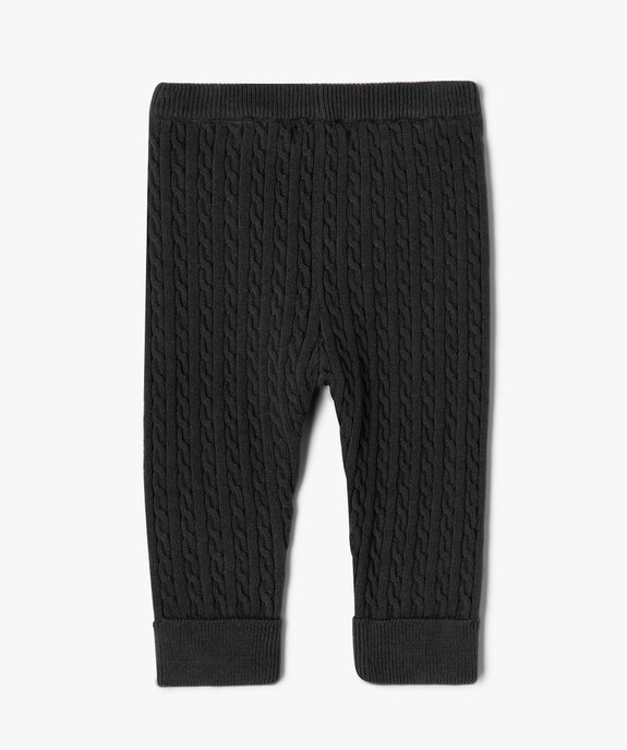 Pantalon bébé en maille torsadée (lot de 2) vue4 - GEMO(BB COUCHE) - GEMO