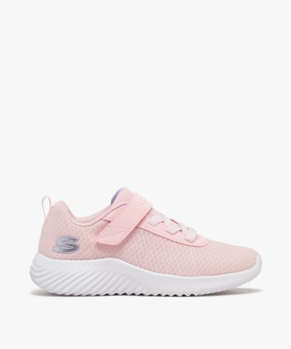 Baskets souples en mesh à scratch filles - Skechers vue1 - SKECHERS - GEMO