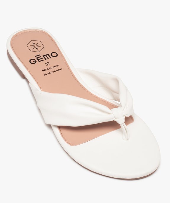 Tongs femme à talon plat et entre-doigts drapé vue5 - GEMO (CASUAL) - GEMO