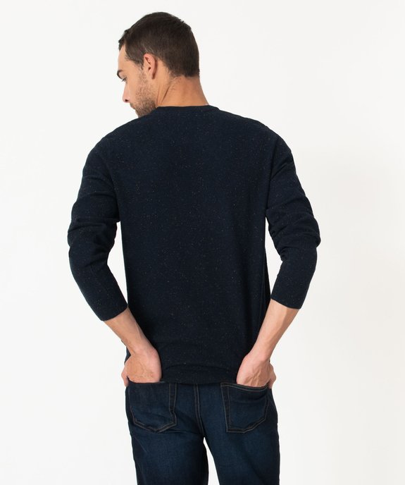 Pull en maille fine mouchetée homme vue3 - GEMO (HOMME) - GEMO