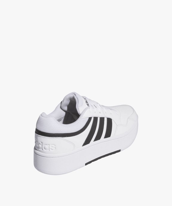 Baskets femme à semelle plateforme avec lacets et bandes latérales - Adidas vue4 - ADIDAS - GEMO