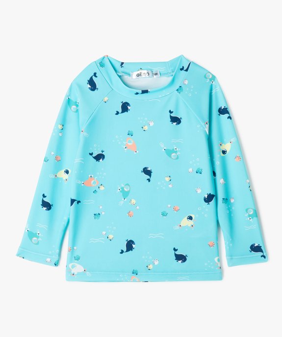 Tee-shirt de bain anti UV à motifs marins bébé garçon vue2 - GEMO 4G BEBE - GEMO