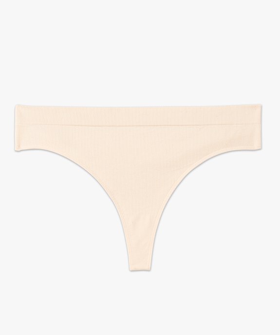 Tanga en maille côtelée femme vue7 - GEMO(HOMWR FEM) - GEMO