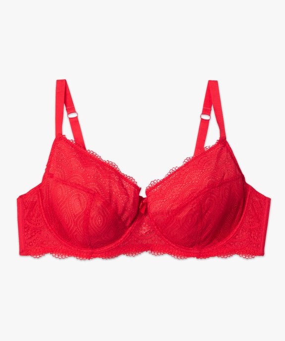 Soutien-gorge emboitant à armatures en dentelle grande taille vue8 - GEMO(HOMWR FEM) - GEMO