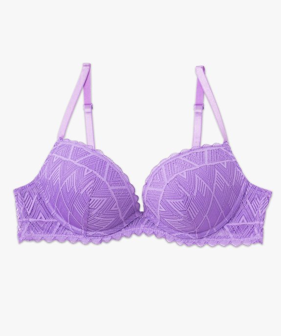 Soutien-gorge push-up en dentelle vue4 - GEMO(HOMWR FEM) - GEMO