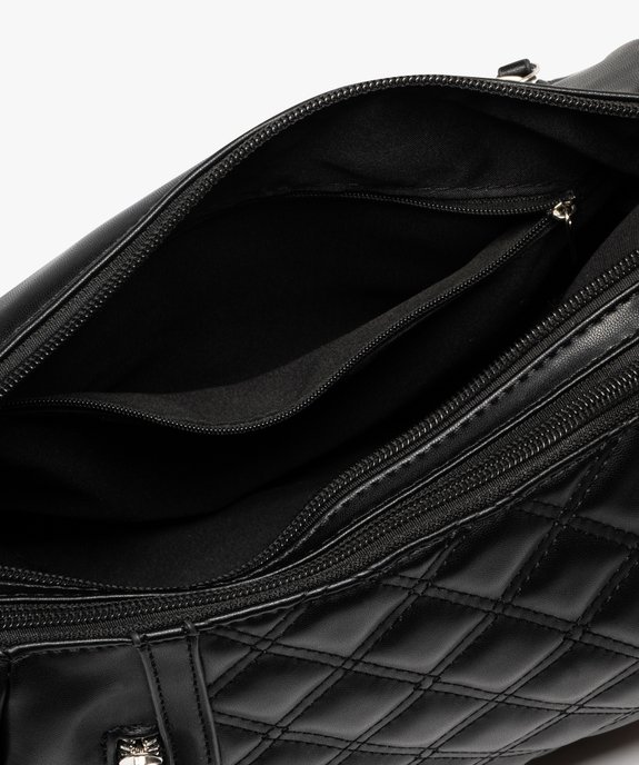 Sac besace matelassé à double compartiment femme vue3 - GEMO (ACCESS) - GEMO