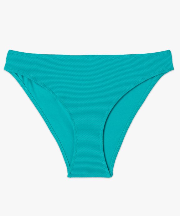 Bas de maillot de bain forme culotte en maille gaufrée femme vue4 - GEMO 4G FEMME - GEMO