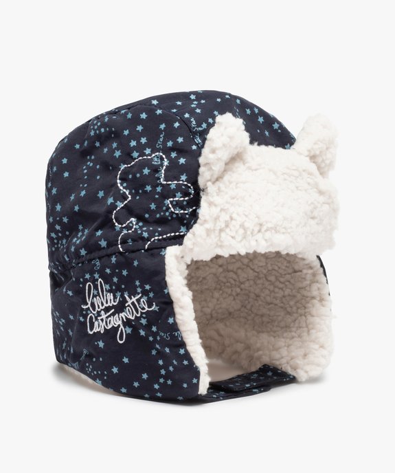 Bonnet bébé fille chapka à doublure chaude motif étoiles - LuluCastagnette vue1 - LULUCASTAGNETTE - GEMO